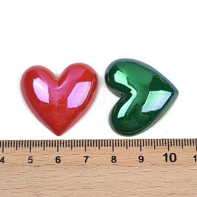 Electroplate Opaque Resin Cabochons KY-P022-08M-1