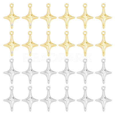 48Pcs 2 Colors Alloy Pendants FIND-DC0005-54-1