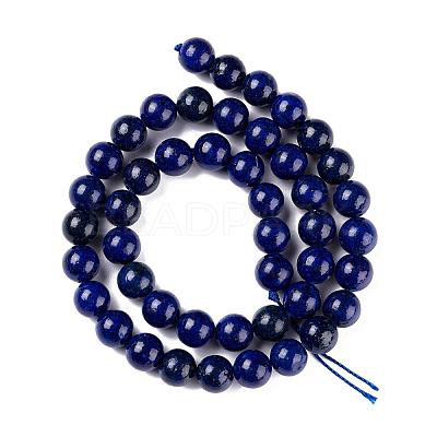 Natural Lapis Lazuli Round Beads Strands G-I181-10-6mm-1