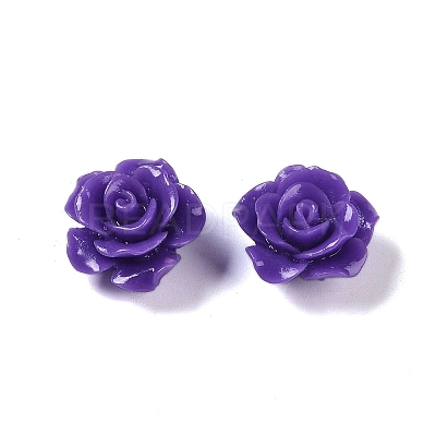 Synthetic Coral 3D Flower Rose Beads CORA-A005-14mm-19-1
