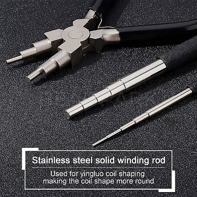 45# Carbon Steel 6-Step Multi-Size Wire Looping Forming Pliers TOOL-BC0001-11B-1