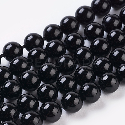 Natural Tourmaline Beads Strands G-G099-6mm-11-1
