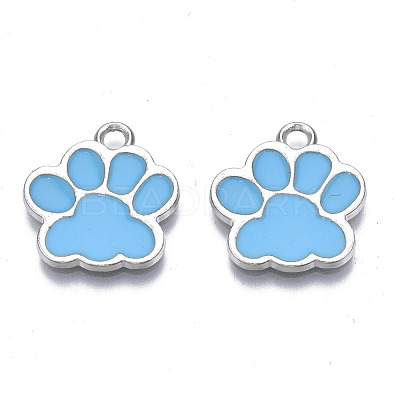 Alloy Enamel Pendants ENAM-T016-22P-E-RS-1