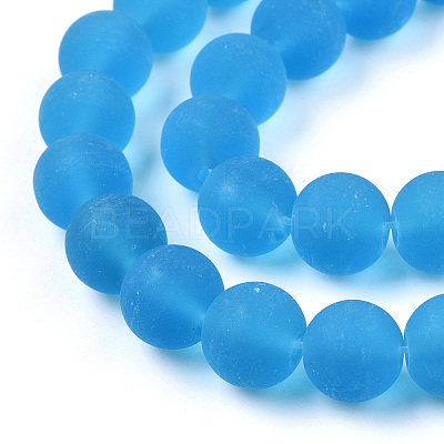 Transparent Glass Beads Strands GLAA-T032-T10mm-MD06-1