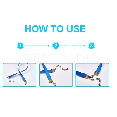 Brass Ribbon Crimp Ends KK-T032-147G-1
