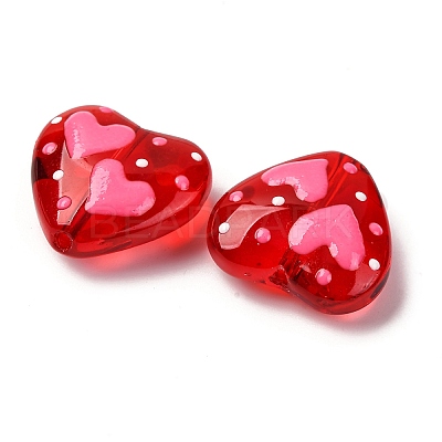 Glass Enamel Beads GLAA-Q125-01A-05-1