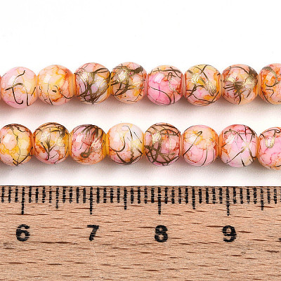 Baking Paint Glass Beads X1-DGLA-N003-6mm-B02-1