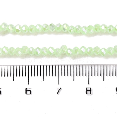 Baking Electroplate Glass Beads Strands X-DGLA-A039-J4mm-B10-1