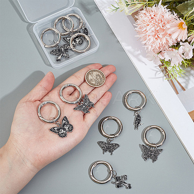 10Pcs 5 Style Alloy Enamel Shoes Charms HJEW-PH02496-1