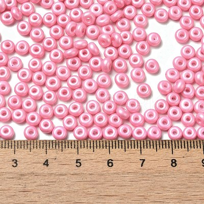 Baking Paint Luster Glass Seed Beads SEED-B001-04A-01-1