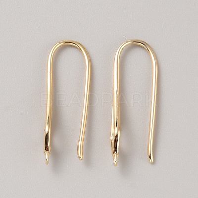 Brass Earring Hooks KK-WH0066-09G-1