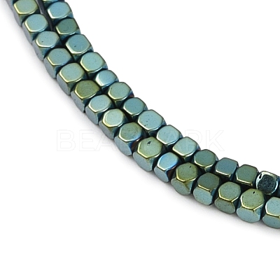 Electroplate Non-magnetic Synthetic Hematite Beads Strands G-I175-09F-1