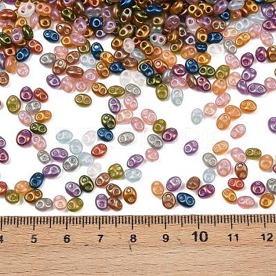 Metallic Colours Glass Seed Beads EGLA-K064-05-1