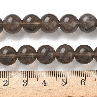 Natural Ice Obsidian Beads Strands G-P590-A03-10mm-01-1