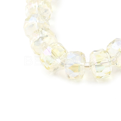 Transparent Electroplate Glass Beads Strands EGLA-P062-01A-01-1