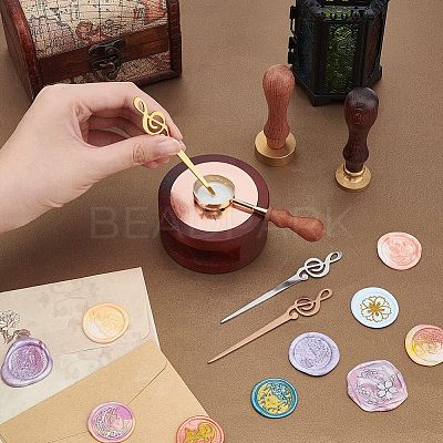 3Pcs 3 Colors Stainless Steel Sealing Wax Mixing Stirrers STAS-UN0040-10-1
