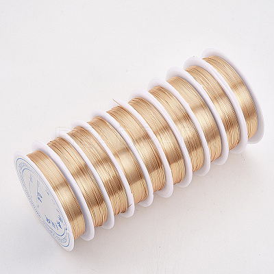 Round Copper Jewelry Wire CWIR-Q006-0.2mm-KC-1