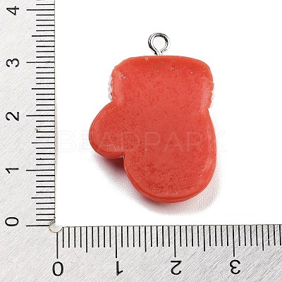 Christmas Theme Opaque Resin Pendants RESI-F054-A08-1