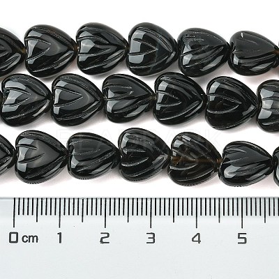 Natural Black Onyx Beads Strands G-D067-E01-1