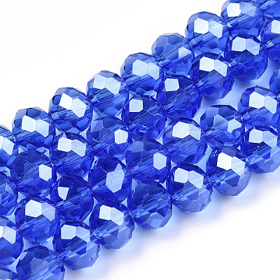 Electroplate Glass Beads Strands EGLA-A034-T2mm-A32-1