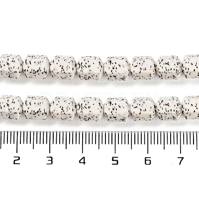 Imitation Bodhi Glazed Porcelain Beads Strands PORC-H011-03-1