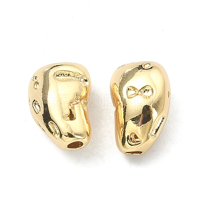 Rack Plating Brass Spacer Beads KK-B072-44G-1