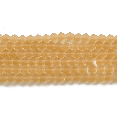 Imitate Austrian Crystal Frosted Glass Beads Strands EGLA-A039-T2mm-MD18-1