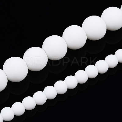 Opaque Glass Beads Strands GLAA-T032-P8mm-MD02-1