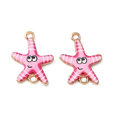 Ocean Theme Alloy Enamel Connector Charms FIND-CJC0017-15KCG-04-1