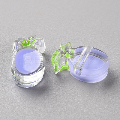 Transparent Enamel Acrylic Beads TACR-S155-002J-1