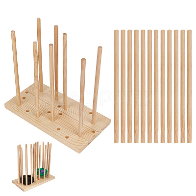 Wood Adjustable Cup Lid Holder ODIS-WH0030-142-1
