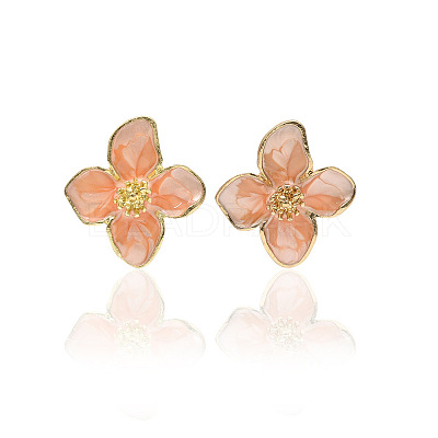 Alloy Enamel Stud Earrings FS-WG082C3-04-1