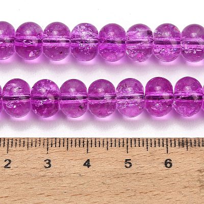 Dyed Imitation Gemstone Glass Beads Strands GL-Z001-03B-06-1