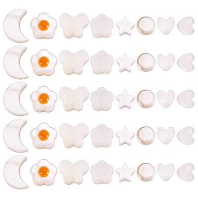 160Pcs 8 Styles Natural Freshwater Shell Beads Strands SHEL-TA0001-08-1