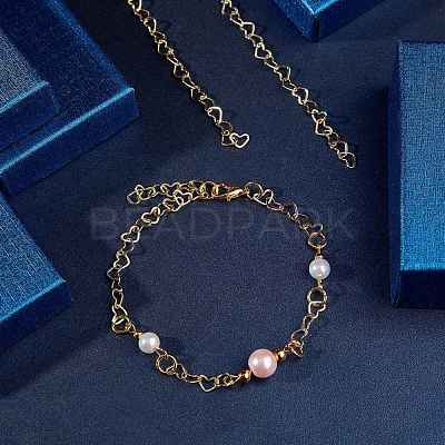 Rack Plating Brass Handmade Chains CHC-G001-01G-A-NR-1