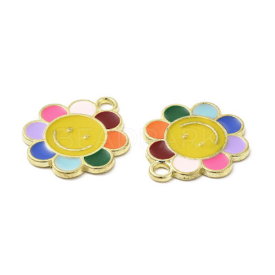 Alloy Enamel Pendants ENAM-B050-04G-04-1