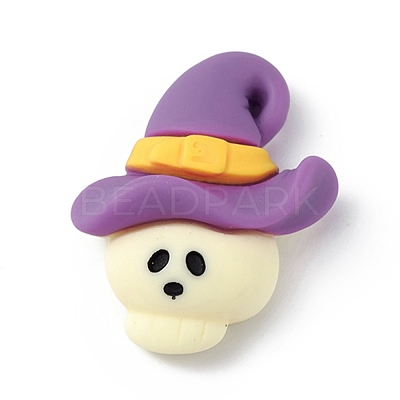 Halloween Theme Opaque Resin Cabochons RESI-D066-A07-1