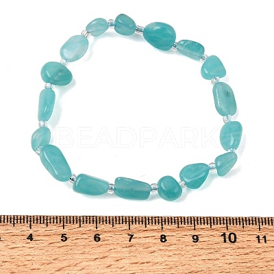 Natural Amazonite Beads Bracelets GG-CBA05D5-02B-07A-1
