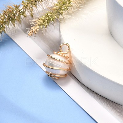 Natural Cultured Freshwater Pearl Pendants PALLOY-JF00912-1