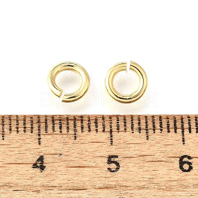 Brass Open Jump Rings X-KK-V007-004G-01-1