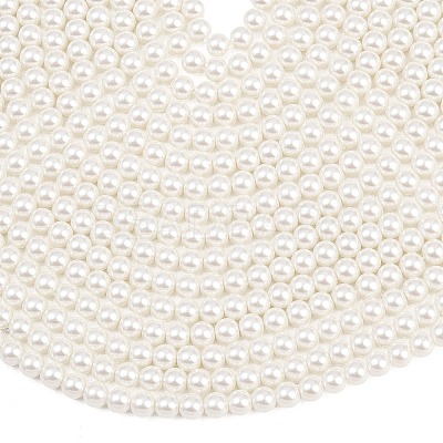 Eco-Friendly Dyed Glass Pearl Round Beads Strands HY-A002-6mm-RB001-1