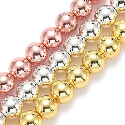 Electroplate Non-magnetic Synthetic Hematite Beads Strands G-L485-01G-M-1