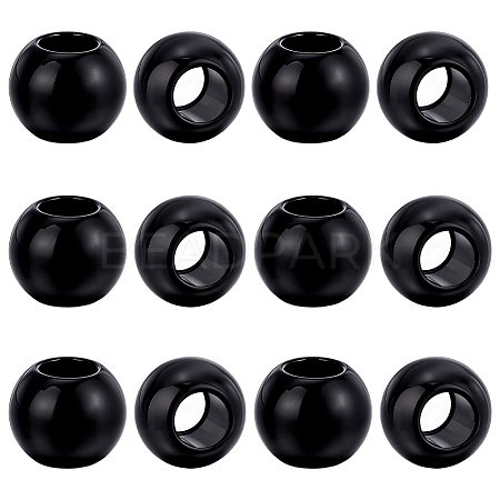 12Pcs 304 Stainless Steel European Beads OPDL-PH0001-06B-1