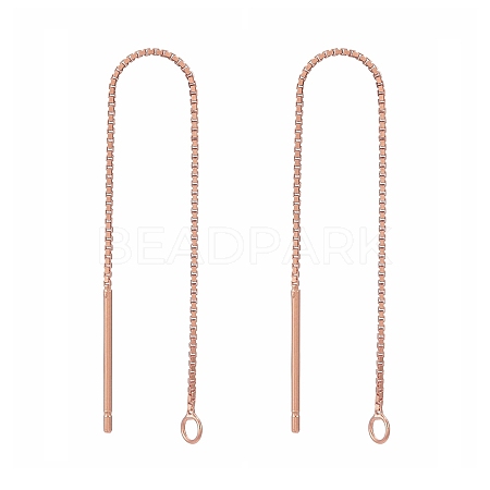 925 Sterling Silver Stud Earring Findings STER-E051-B-01RG-1