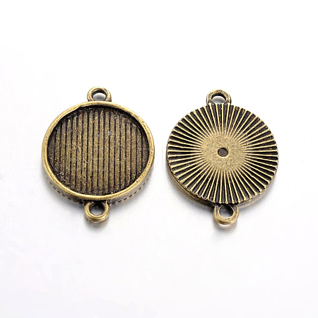 Tibetan Style Cabochon Connector Settings LS-TIBE-A17990-AB-FF-1