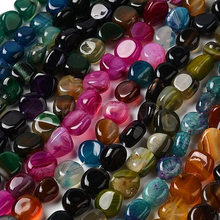 Natural Agate Beads Strands G-H295-D01-1