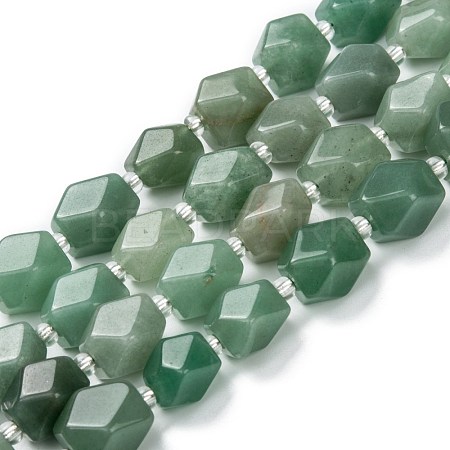 Natural Green Aventurine Beads Strands G-C182-11-1