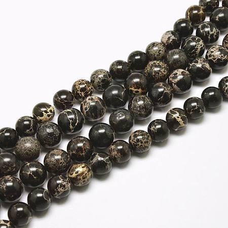 Natural Imperial Jasper Beads Strands G-I122-6mm-11-1