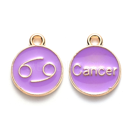Alloy Enamel Pendants ENAM-S124-01A-01D-1