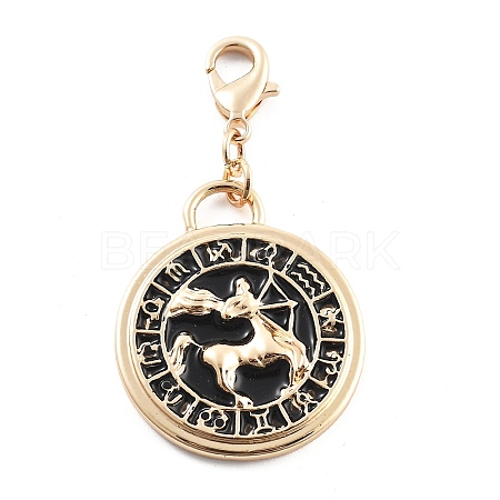 Tarot Alloy Enamel Pendant Decoration LS-HJEW-P021-01B-G-1
